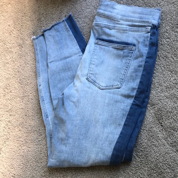 Spanx distressed side-stripe jeggings - Picture 2 of 6